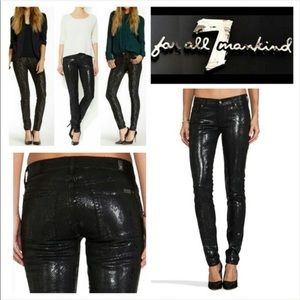 7 For All Mankind Skiny Snake Jeans. New no tags. Size 27.